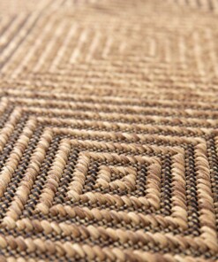 Tappeto da Esterno a Quadri - Twill Parquet Marrone/Nero Tappeto da Esterno a Quadri - Twill Parquet Marrone/Nero