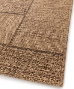 Tappeto da Esterno a Blocchi - Twill Patch Marrone