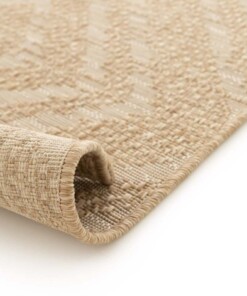 Tappeto da Esterno a Quadri - Twill Zenith Beige/Bianco