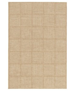 Tappeto da Esterno a Blocchi - Twill Tile Beige/Bianco - overzicht