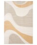 Tappeto Retrò - Forme Flux Albicocca - overzicht, thumbnail