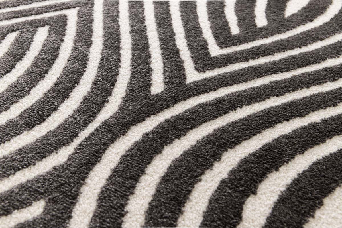 Tappeto Retrò - Forme Courant Antracite Tappeto Retrò - Forme Courant Antracite