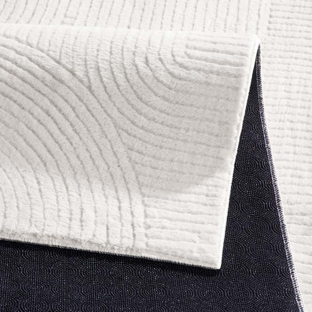 Tappeto morbido - Fuzz Waves crema - close up Tappeto morbido - Fuzz Waves crema - close up