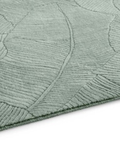 Tappeto rotondo morbido - Fuzz Leaf verde - close up, thumbnail Tappeto rotondo morbido - Fuzz Leaf verde - close up, thumbnail
