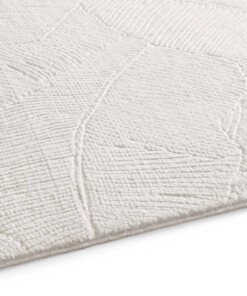 Tappeto rotondo morbido - Fuzz Whirl crema - close up, thumbnail