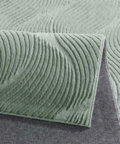 Tappeto morbido - Fuzz Whirl verde - close up, thumbnail