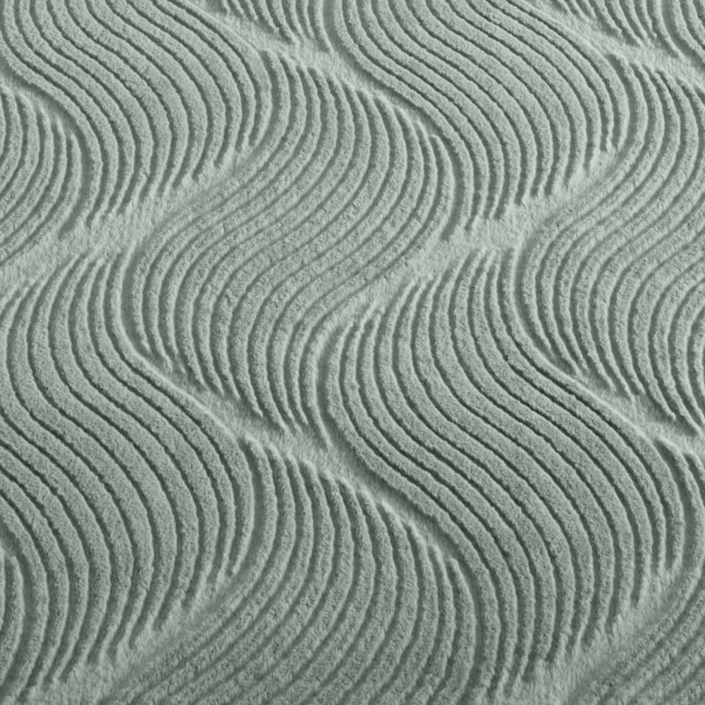 Tappeto rotondo morbido - Fuzz Whirl verde - close up Tappeto rotondo morbido - Fuzz Whirl verde - close up