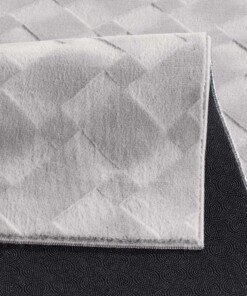 Tappeto morbido - Fuzz Karo grigio - close up, thumbnail Tappeto morbido - Fuzz Karo grigio - close up, thumbnail