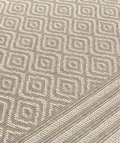 Tappeto da Esterno a Quadri - Bask Pavilion Colore Sabbia