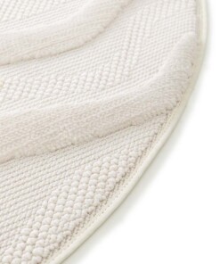 Tapetto Rotondo effetto Marmo - Elevé Marbe Avorio