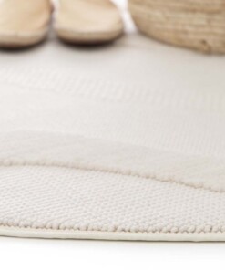 Tapetto Rotondo effetto Marmo - Elevé Marbe Avorio