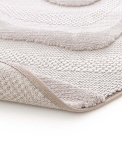 Tapetto Rotondo effetto Marmo - Elevé Marbe Tortora