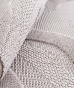 Tapetto Rotondo effetto Marmo - Elevé Marbe Tortora