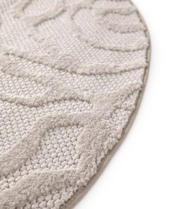 Tapetto Rotondo Floreale - Elevé Pétale Tortora Tapetto Rotondo Floreale - Elevé Pétale Tortora