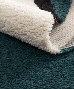 Tappeto a Pelo Lungo - Mirage Éclipse Petrolio