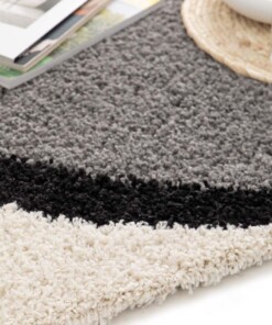 Tappeto a Pelo Lungo - Mirage Éclipse Grigio