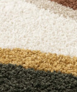 Tappeto a Pelo Lungo - Mirage Rivage Verde Oliva/Giallo Tappeto a Pelo Lungo - Mirage Rivage Verde Oliva/Giallo