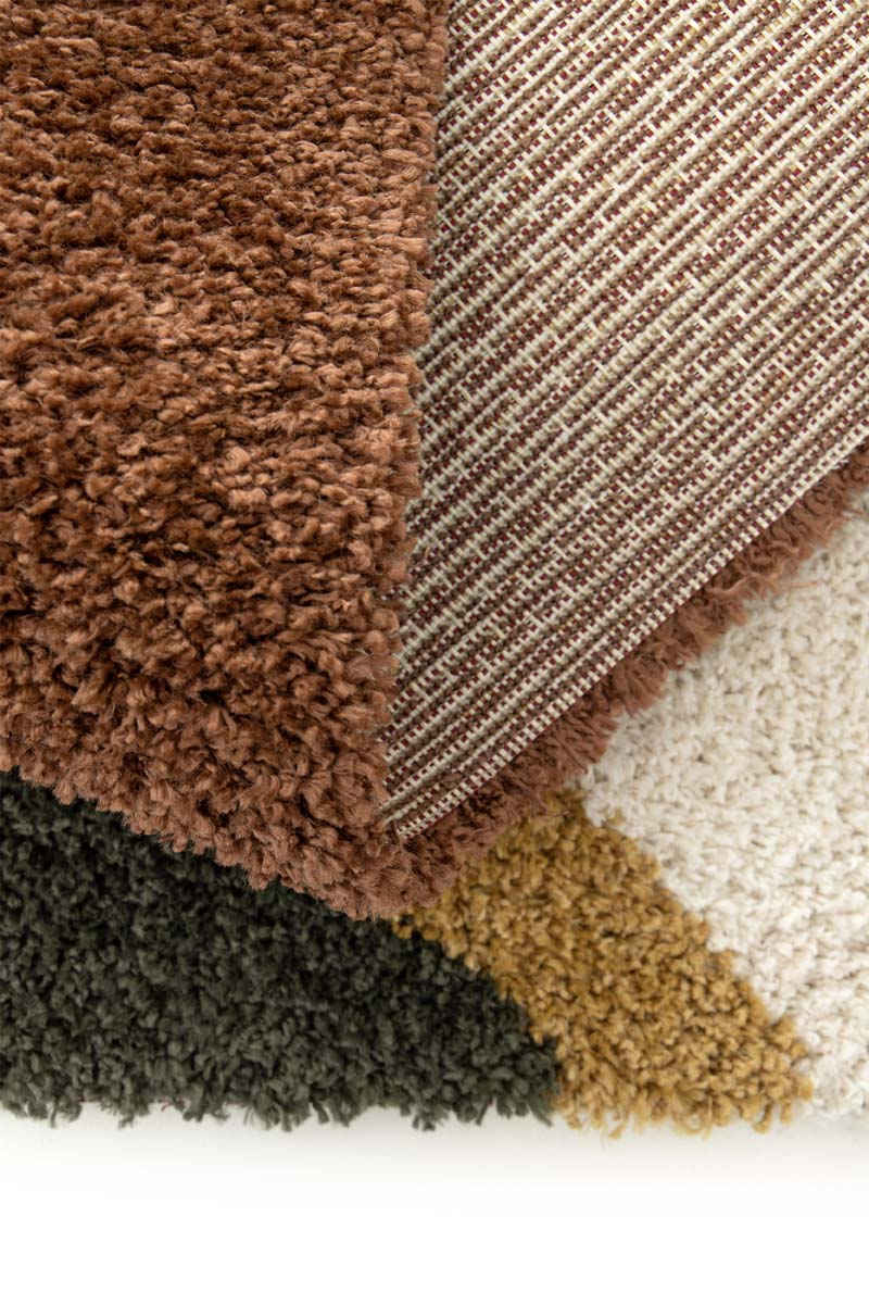 Tappeto a Pelo Lungo - Mirage Rivage Verde Oliva/Giallo Tappeto a Pelo Lungo - Mirage Rivage Verde Oliva/Giallo