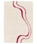 Tappeto a Pelo Lungo - Mirage Méandre Avorio/Lampone - overzicht, thumbnail