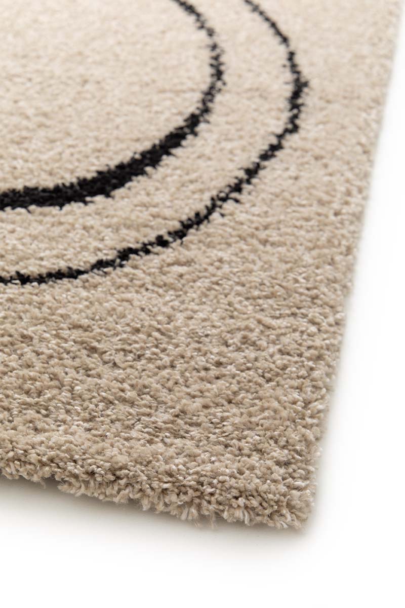 Tappeto a Pelo Lungo - Mirage Méandre Beige/Nero Tappeto a Pelo Lungo - Mirage Méandre Beige/Nero