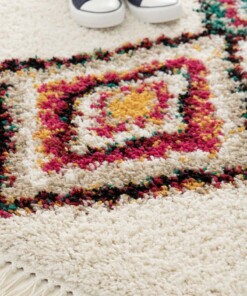 Tappeto Berbero - Atlas Nomad Avorio/Multicolore