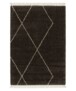 Tappeto Berbero - Atlas Grid Marrone Scuro - overzicht, thumbnail