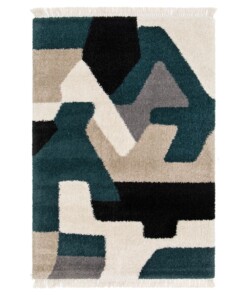 Tappeto Astratto - Atlas Zenith Petrolio - overzicht