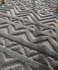 Tappeto interno esterno - Elio grigio - close up, thumbnail