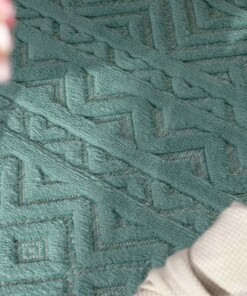 Tappeto da balcone - Elio turchese - close up, thumbnail