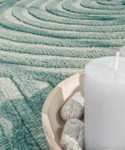 Tappeto interno esterno - Reza turchese - close up, thumbnail Tappeto interno esterno - Reza turchese - close up, thumbnail