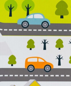 Tappeto gioco bambini - Lumi verde/multi - close up, thumbnail