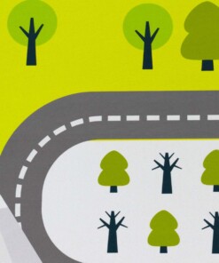 Tappeto gioco bambini - Lumi verde/multi - close up, thumbnail