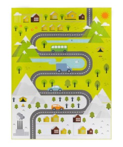 Tappeto gioco bambini - Lumi verde/multi - overzicht