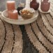 Tappeto juta esterno - Tides beige - close up, thumbnail