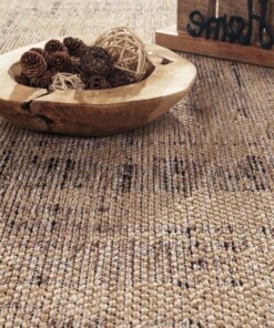 Tappeto juta esterno - Noor beige - close up, thumbnail