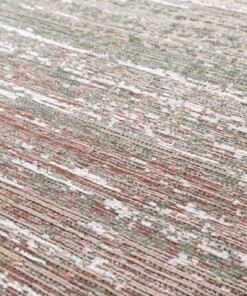 Tappeto di Design - Velura Verde Bosco/Rosso