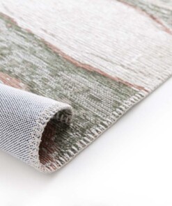 Tapetto effetto Marmo - Velura Verde Bosco/Rosso