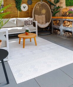 Tappeto da esterno - Elvora Linea crema