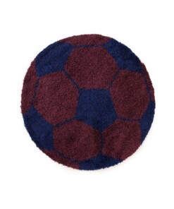 Tappeto calcio rotondo - Sports blu scuro/rosso - overzicht