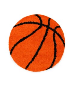 Tappeto basket rotondo - Sports arancione/nero - overzicht