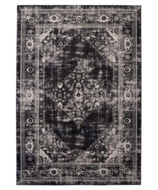 Tappeto lavabile lavatrice - Leona nero - overzicht, thumbnail