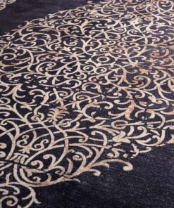 Tappeto lavabile lavatrice - Silas antracite - close up, thumbnail