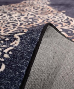 Tappeto lavabile lavatrice - Silas antracite - close up, thumbnail