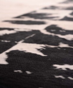 Tappeto lavabile lavatrice - Rosalie bianco/nero - close up, thumbnail