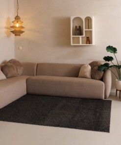 Tappeto a pelo raso Fine - Antracite