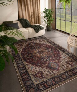 Tappeto da esterno vintage - Valenca Brio rosso - sfeer