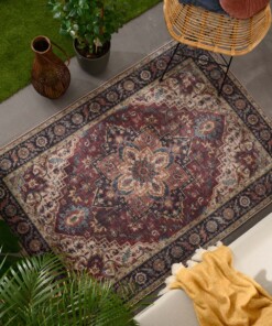 Tappeto da esterno vintage - Valenca Brio rosso - sfeer