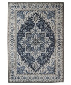 Tappeto da esterno vintage - Valenca Brio blu - overzicht, thumbnail