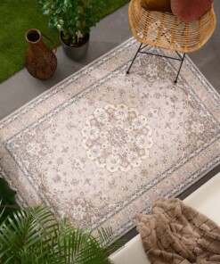 Tappeto da esterno vintage - Valenca Nova beige/grigio chiaro - sfeer