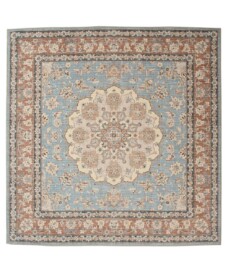 Tappeto da esterno vintage quadrato - Valenca Nova azzurro chiaro/beige - overzicht, thumbnail